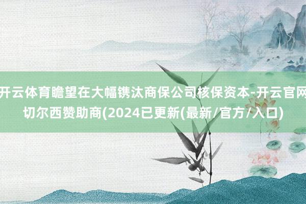 开云体育瞻望在大幅镌汰商保公司核保资本-开云官网切尔西赞助商(2024已更新(最新/官方/入口)