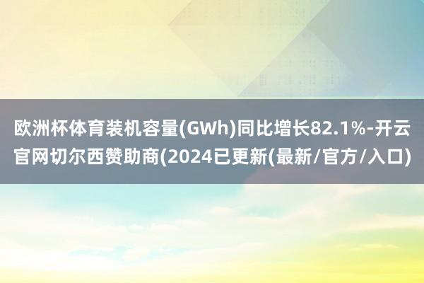 欧洲杯体育装机容量(GWh)同比增长82.1%-开云官网切尔西赞助商(2024已更新(最新/官方/入口)