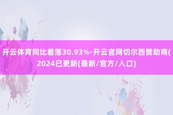 开云体育同比着落30.93%-开云官网切尔西赞助商(2024已更新(最新/官方/入口)