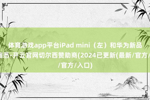 体育游戏app平台iPad mini(左)和华为新品对比据悉-开云官网切尔西赞助商(2024已更新(最新/官方/入口)